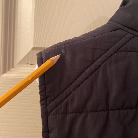 Lauren Ralph Lauren Quilted Vest Black Red Collar & Zipper Pockets WM SZ L - Picture 14 of 14